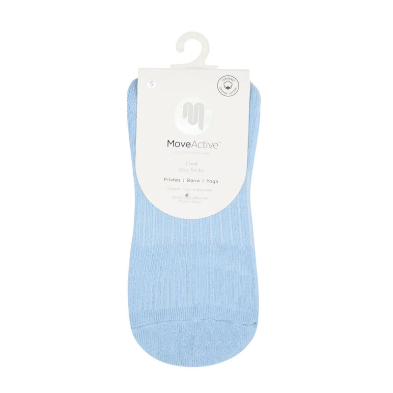 move active crew nonslip vintage baby blue grip socks