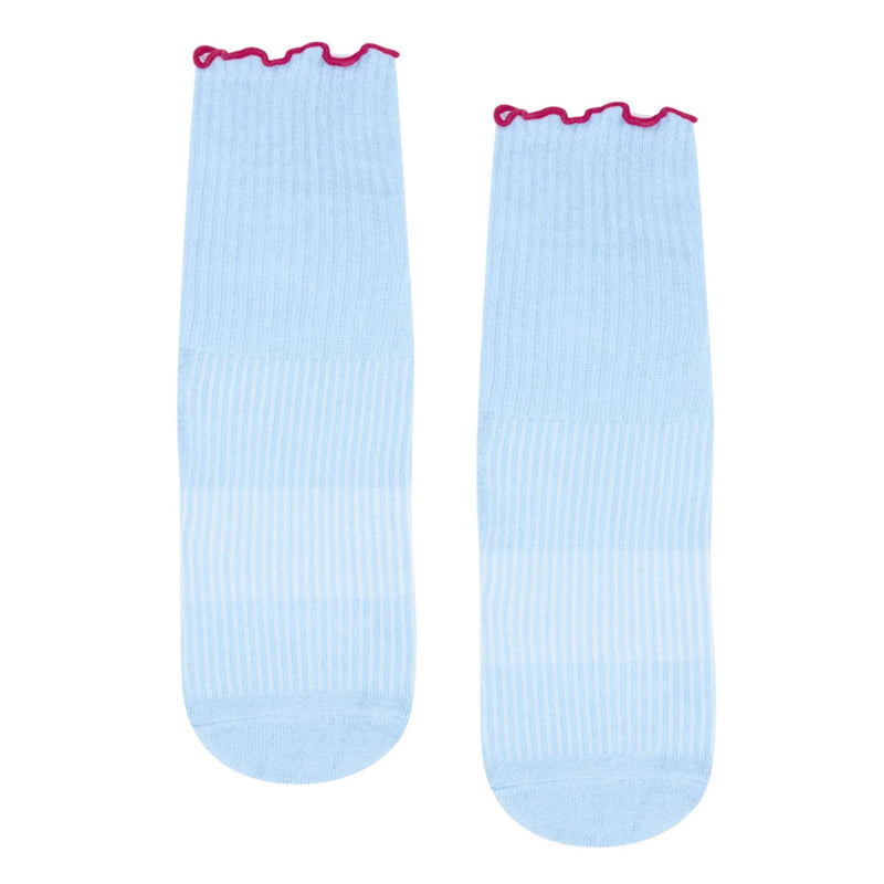 move active crew nonslip vintage baby blue grip socks