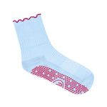 move active crew nonslip vintage baby blue grip socks