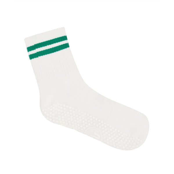 Move Active Crew Racquet Stripe Grip Socks 3