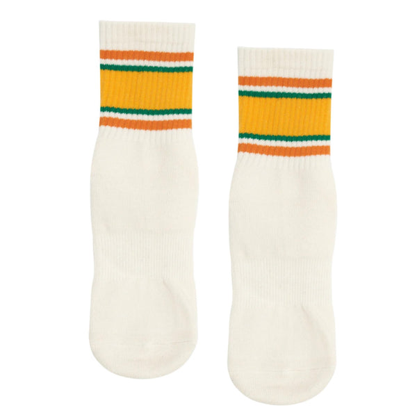 move active crew retro court side grip socks