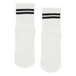 move active crew sporty stripe ivory and black