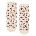 Quarter Crew Grip Socks - Ditsy Floral  (Barre / Pilates)