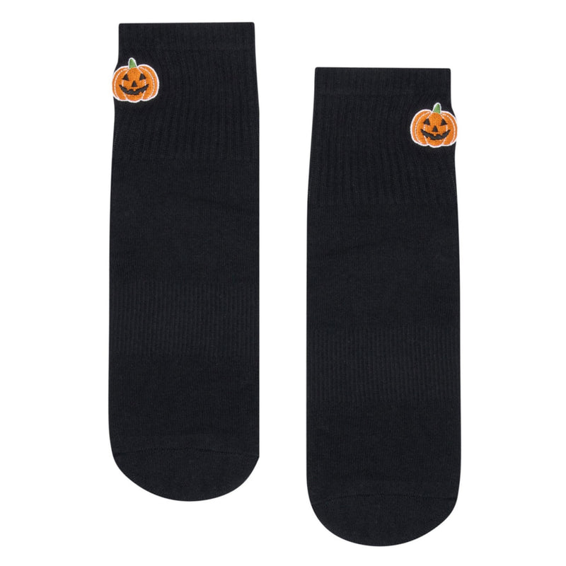 move active quarter crew pumpkin grip socks