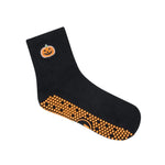 move active quarter crew pumpkin grip socks