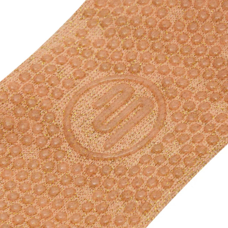 MoveActive Toeless Non Slip Grip Socks Glitter Peach 4