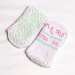 Pilates Honey Blush Ruffle Grip Sock