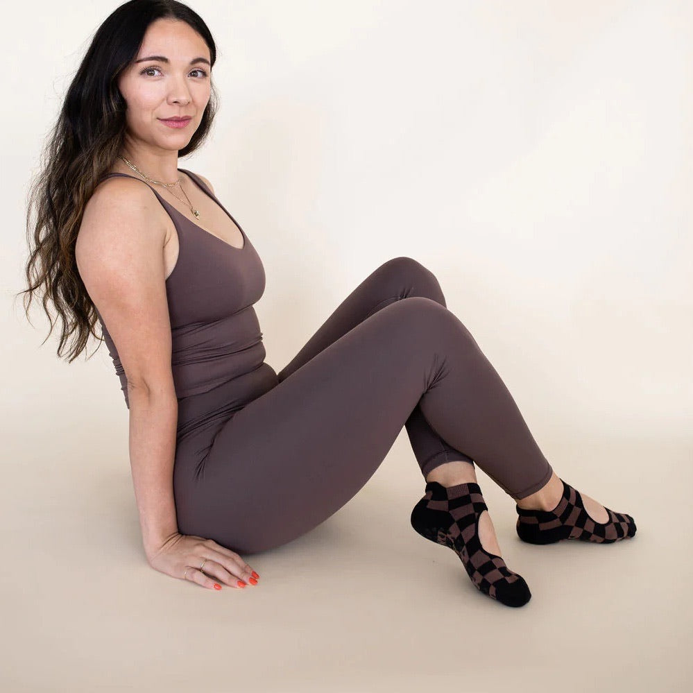 MoveActive Daisy Toeless Mary Jane Grip Yoga Pilates Barre Socks -  Innovations