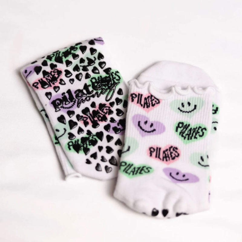 Pilates Honey The Lover Ruffle Grip Sock