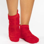 Pointe Studio Terry Cherry Happy  grip socks