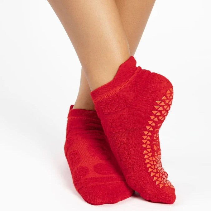 Pointe Studio Terry Cherry Happy  grip socks