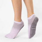 Shashi basic lurex lilac sparkles grip socks