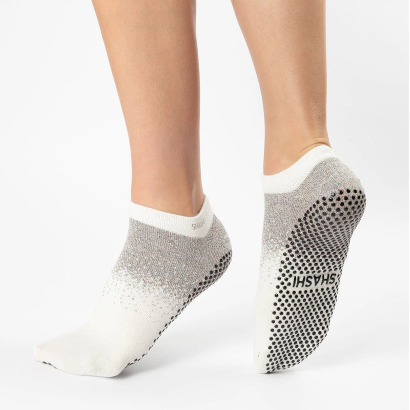 Shashi Shine Pack Black and White Grip Socks 4