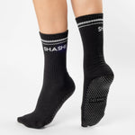 Shashi Shine Pack Black and White Grip Socks 5