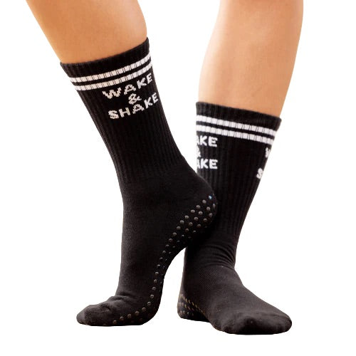 Vice Sport Grip Socks - Black Crew
