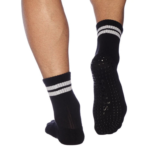 souls mens crew grip socks black