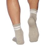 souls mens crew grip socks grey