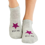 sticky be be chill grip socks heather berry star