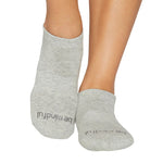 Sticky Be Be Mindful Heather Cool Gray Grip Socks