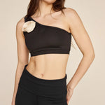 strut this fletcher bra black shell with rose