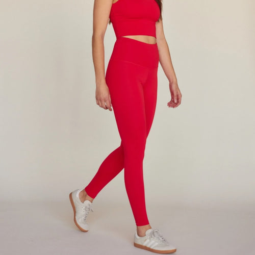 Strut This Scarlett Ankle Leggings Cherry