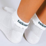 Tailored Union Ruffle Ankle Socks White