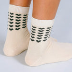 Sweet Heart Ankle Socks Off White