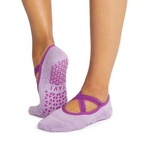 Be Fearless Wisteria Grip Socks - Sticky Be - simplyWORKOUT
