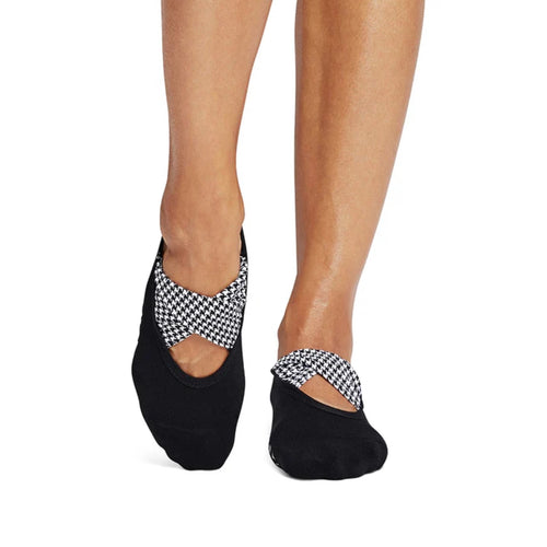 tavi active penny houndstooth grip socks