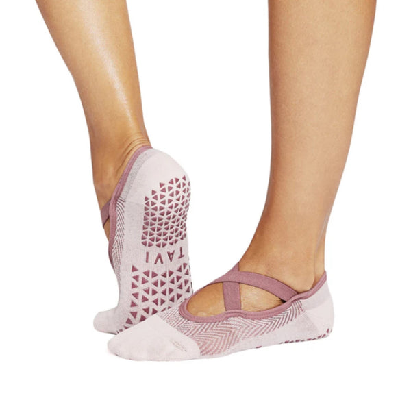 tavi Chloe soft blush grip socks