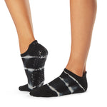 Tavi Noir Savvy Black Wave Stripe Grip Socks