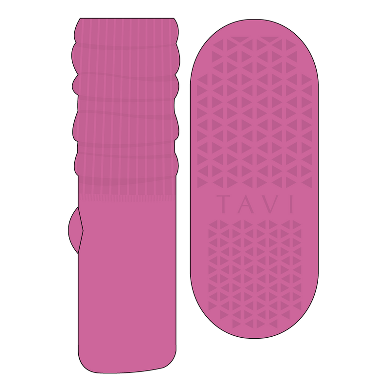 tavi stacy pink paradise grip socks