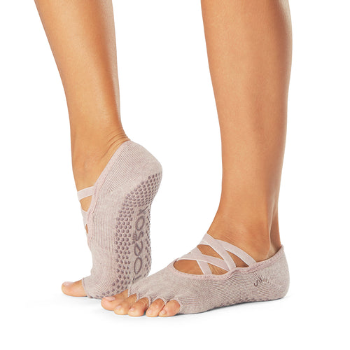 Backless Socks Half Toe Yoga Socks Nonslip Peep Toe Antislip Pilates Ankle  Grip Durable Open Half Five Fingers Cotton Yoga Socks From Dandankang,  $1.69