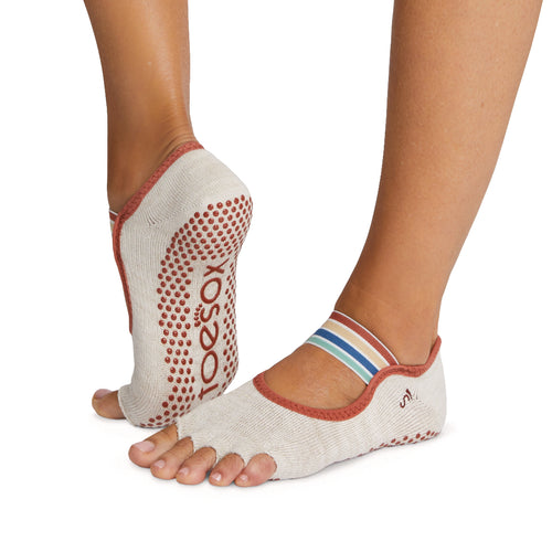 Wrapables Full Five Toe Non-Slip Yoga Pilates Socks with Grips Set of 3