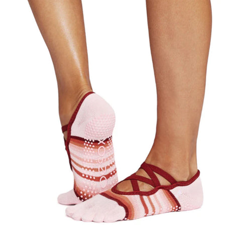 Toesox Elle Full Toe Grip Socks Summit