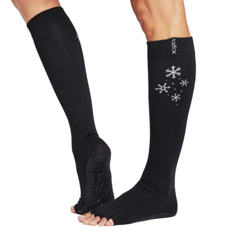 toe sox half toe scrunch grip socks snowflurry