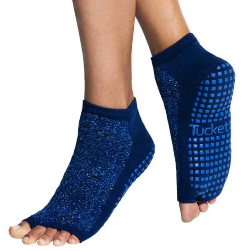 Yoga Socks Toeless with Grips for Women Non Slip Pilates Socks Lace Up Yoga  Socks Size 5-8
