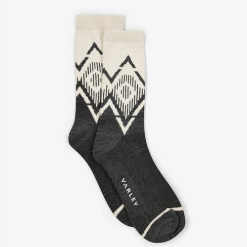 Varley Sock Knit Erica Jacquard Charcoal Marl 2