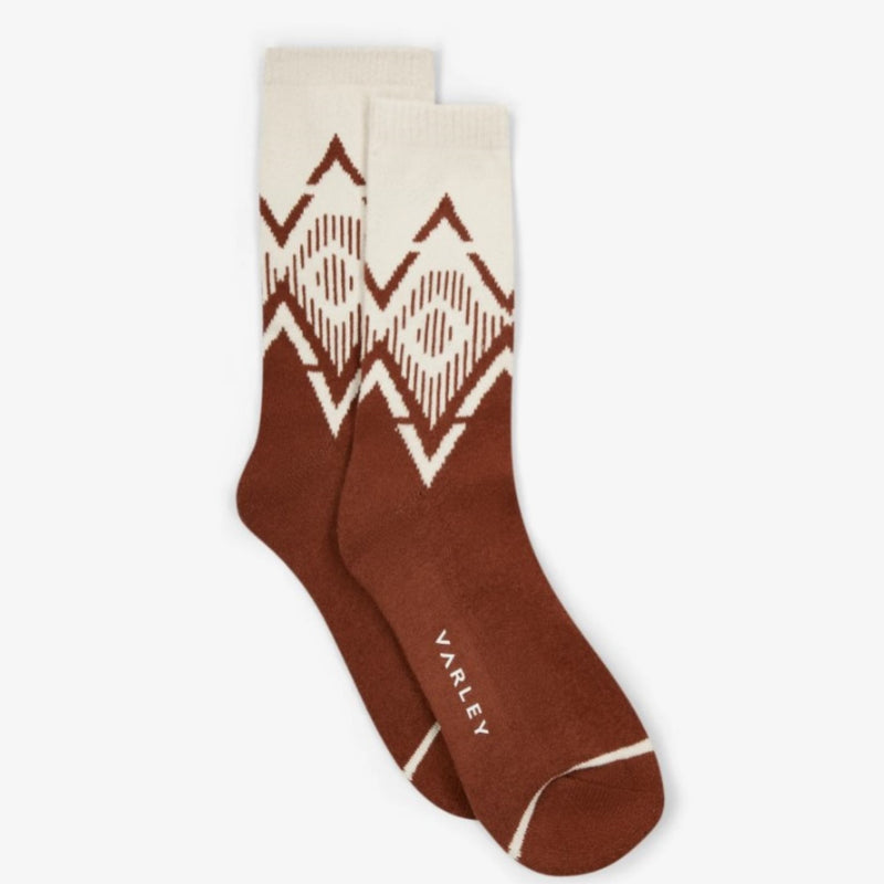 Varley Sock Knit Erica Jacquard Roasted Pecan 1