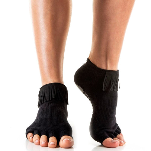 Yoga Socks - Toeless Grippy Non Slip Sticky Grip Accessories for Women &  Men