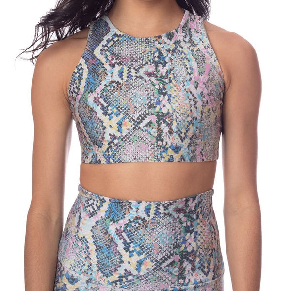 Emily Hsu Jewel Snake Crop Top