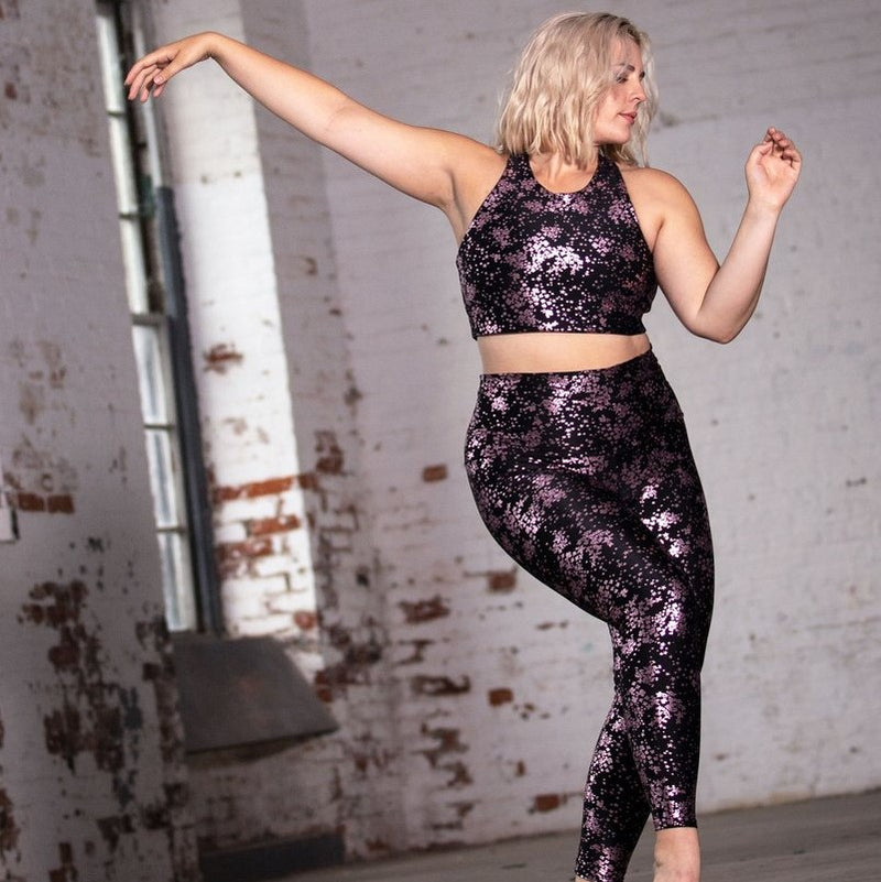 Pink Neck Sleeveless Shiny Spandex Aerobic Yoga Active Wear Dance Unit –  Costume Zoo