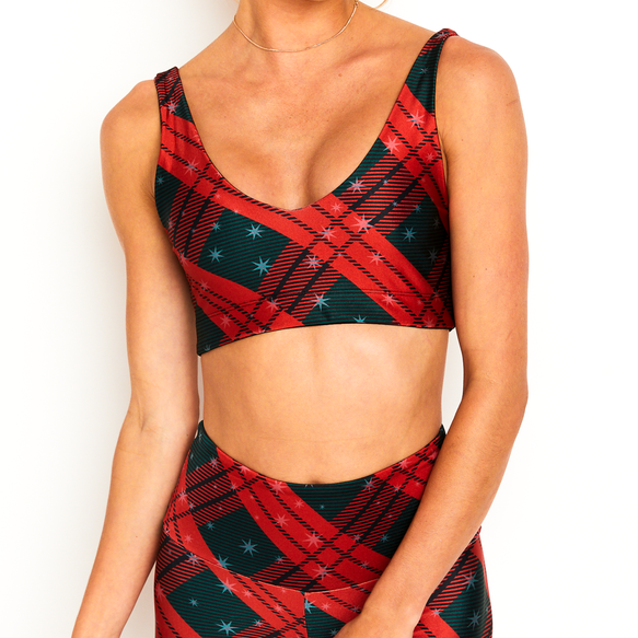 Goldsheep Starry Plaid U-Bra