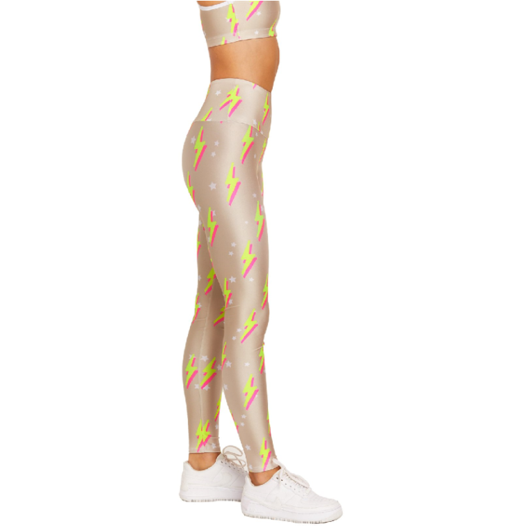 Nude Neon Bolts Leggings - Goldsheep - simplyWORKOUT – SIMPLYWORKOUT