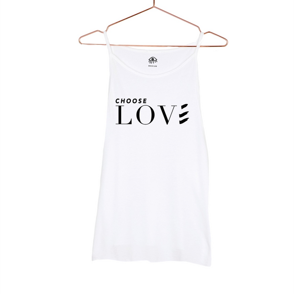 Luciana Choose Lover High Neck Tank White