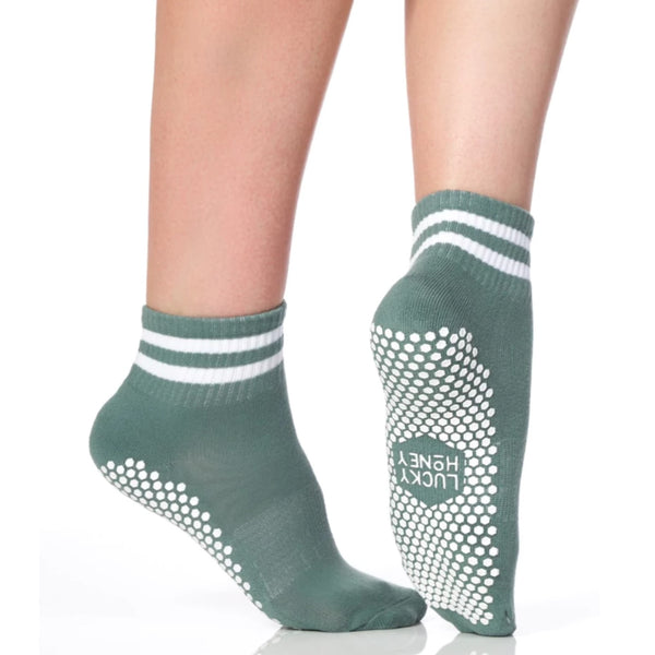 Lucky Honey The Boyfriend - Sage Grip Sock