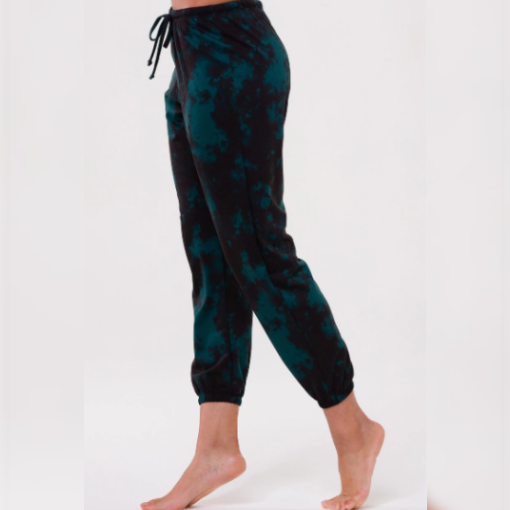 Onzie Fleece Sweatpant Emerald Tie Dye