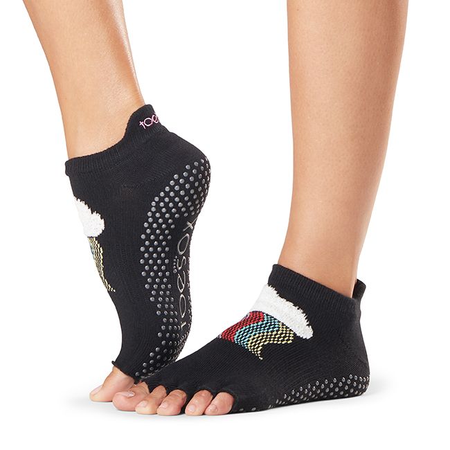 ToeSox Women's Grip Half Toe Low Rise Socks, X-Small, Heather Grey, Socks -   Canada