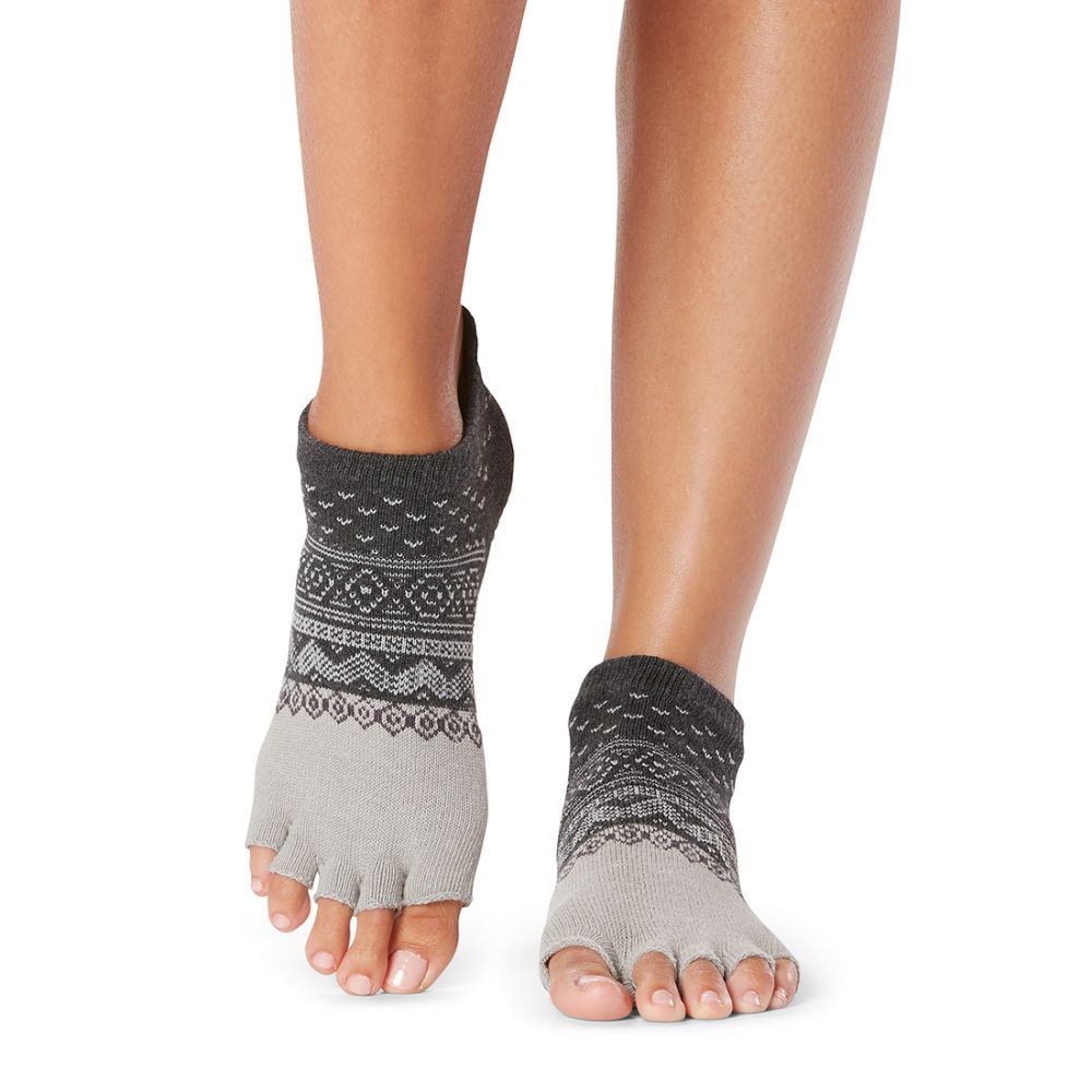 Gaiam Grippy Toeless Yoga Socks