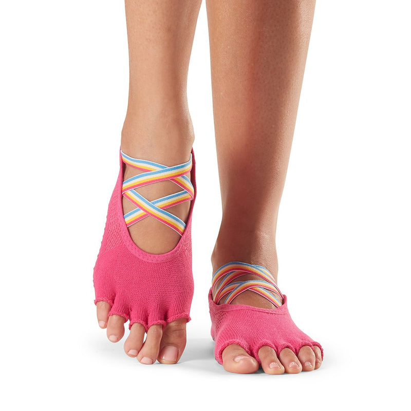  toesox Women's Elle Half Toe Grip Socks – Non-Slip Pilates  Socks with Grips for Women, Yoga Socks, Barre Socks : Clothing, Shoes &  Jewelry